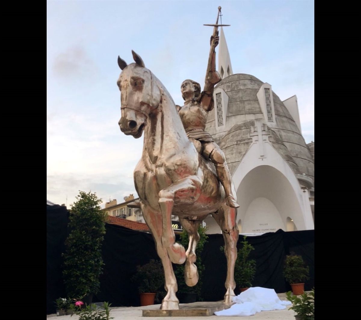 Joan of Arc — gold-leaf