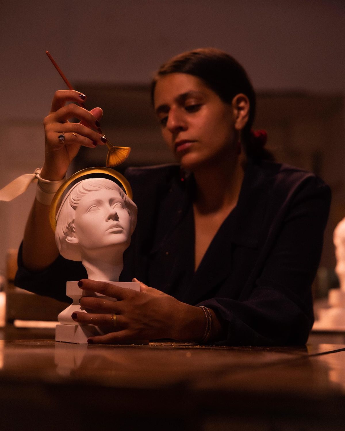 Massoud at the workshop